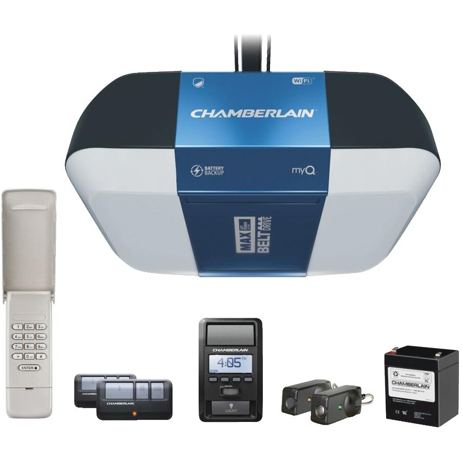 Chamberlain Myq Belt Garage Door Opener With Wifi And Battery Backup Home Hardware