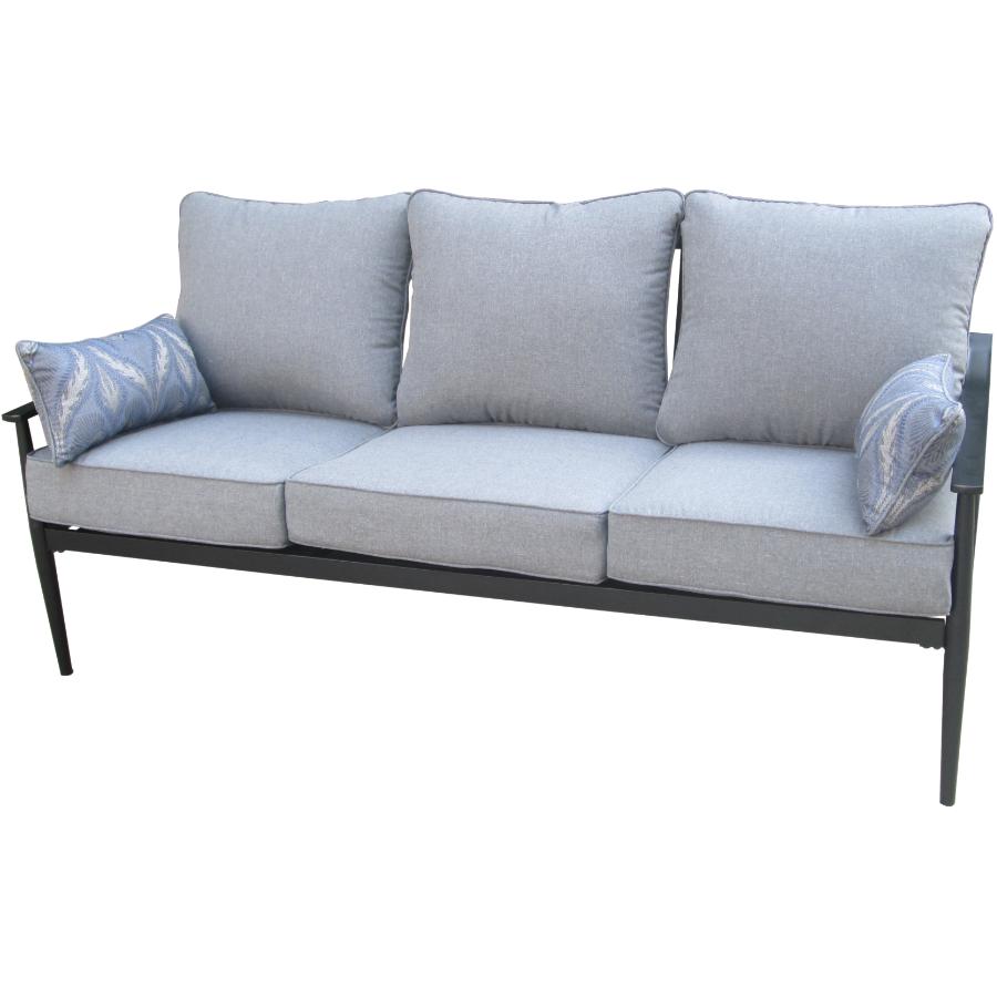 Instyle Outdoor 3 Seat Ratana Steel Sofa With Cushions Home Hardware