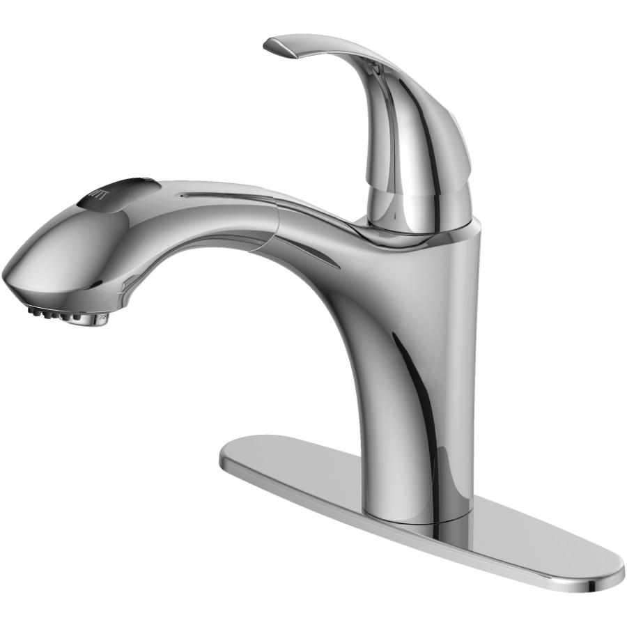 Eurostream Chrome 1 3 Hole Pullout Faucet Deck Home Hardware