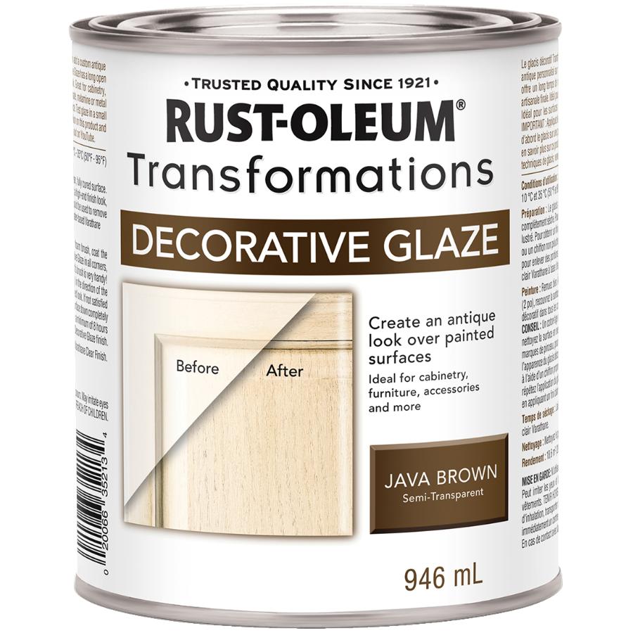 Rust Oleum 946ml Transformations Java Brown Glaze Home Hardware