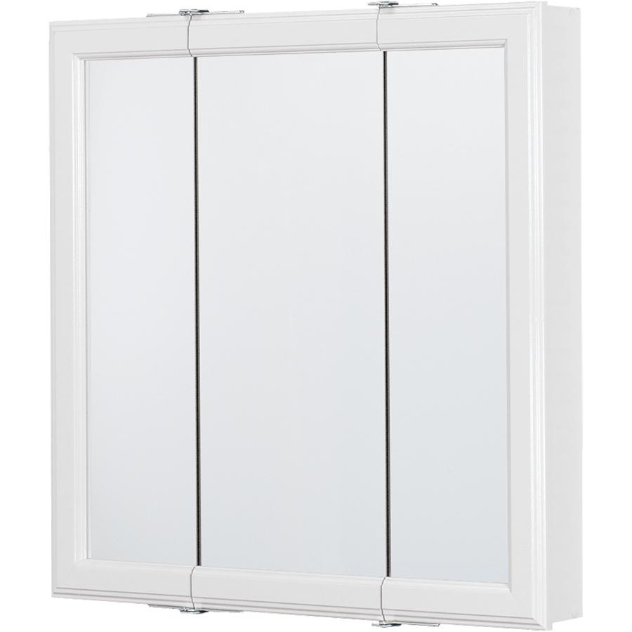 Continental 24 X24 3 Door Mirror White Medicine Cabinet Home Hardware