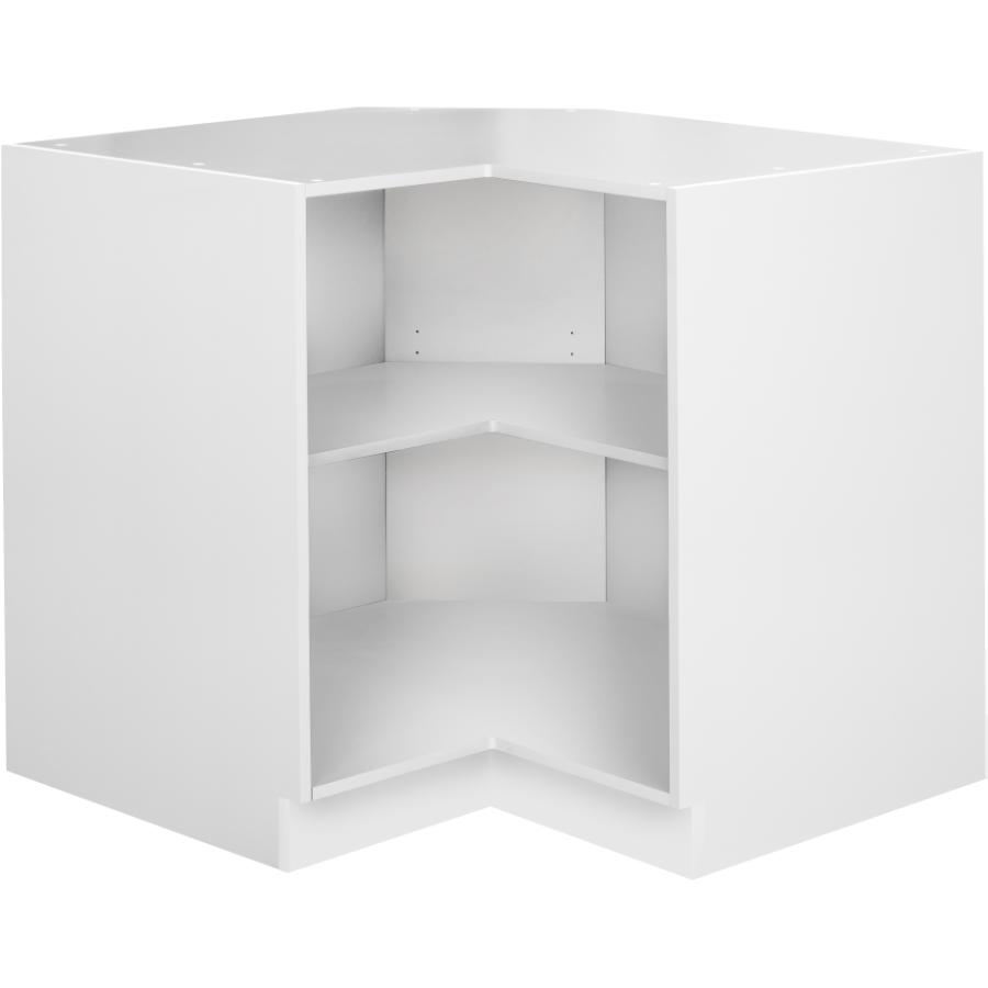 Cutler Kitchen Bath 33 White Knockdown Base Corner Cabinet