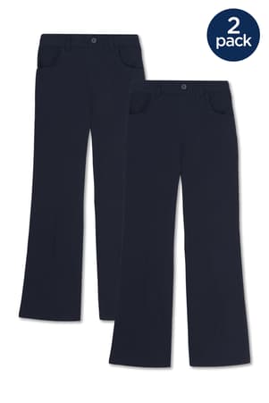 front view of  Pull-On Girls Pant 2-Pack