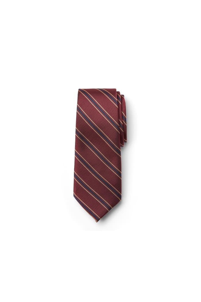 Front view of Stripe Uniform 4-in-Hand Tie 