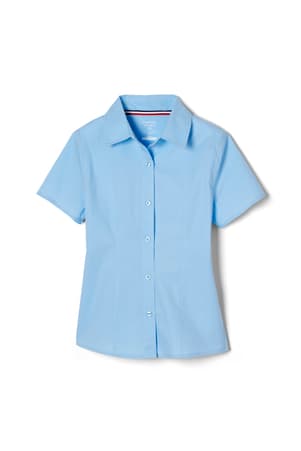 front view of  Adult Short Sleeve Stretch Blouse