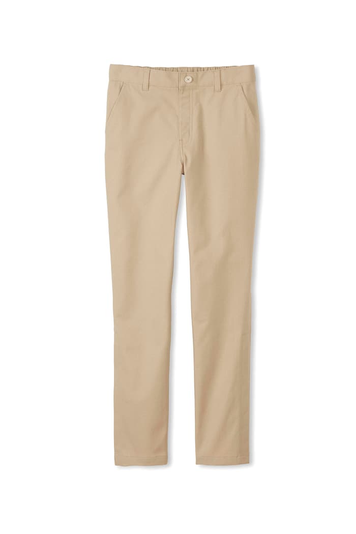 Front view of New! Girls' Adaptive Twill Straight Leg Pant 