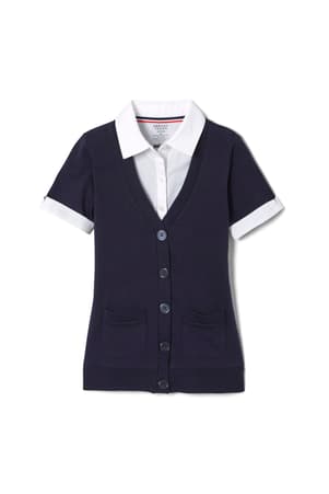 front view of  Cardigan 2-in-1 Blouse