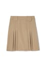 Front view of Above The Knee Front Pleated Skirt with Tabs opens large image - 1 of 4