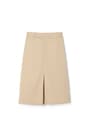 front view of  Below The Knee Kick Pleat Skirt opens large image - 1 of 3