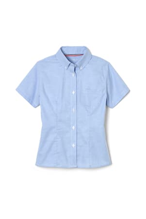 of Short Sleeve Fitted Oxford Shirt (Feminine Fit) 