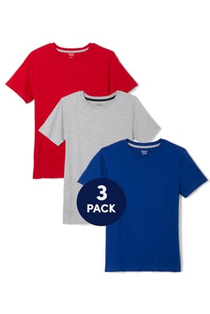 3 pack bundle of crewneck tee
 of  New! 3-Pack Short Sleeve Crewneck Tee