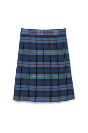 Product Image with Product code 1065,name  At The Knee Plaid Pleated Skirt   color BLRP 