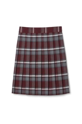Product Image with Product code 1065,name  At The Knee Plaid Pleated Skirt   color BRGP