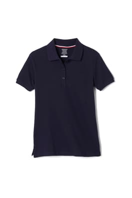Product Image with Product code 1403,name  Short Sleeve Fitted Stretch Pique Polo (Feminine Fit)   color NAVY