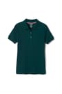 Front view of Short Sleeve Fitted Interlock Polo with Picot Collar (Feminine Fit) opens large image - 1 of 4