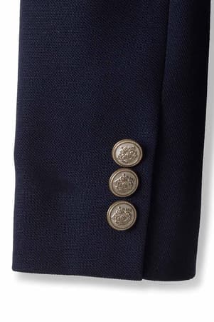 detail view of buttons of  Classic Fitted School Blazer (Feminine Fit)