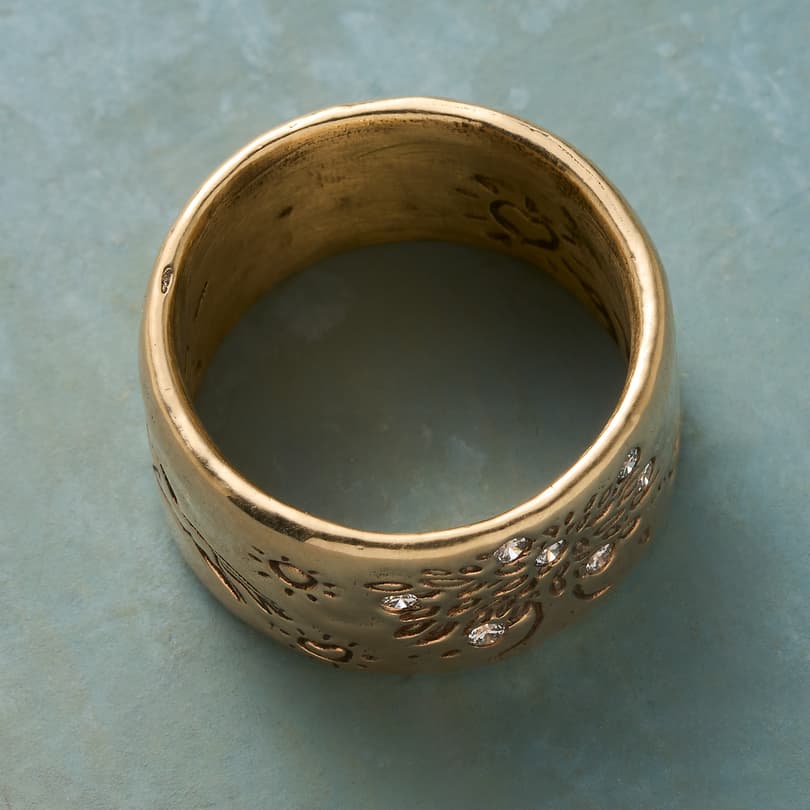 Dappled Forest Ring, Yellow Gold View 2