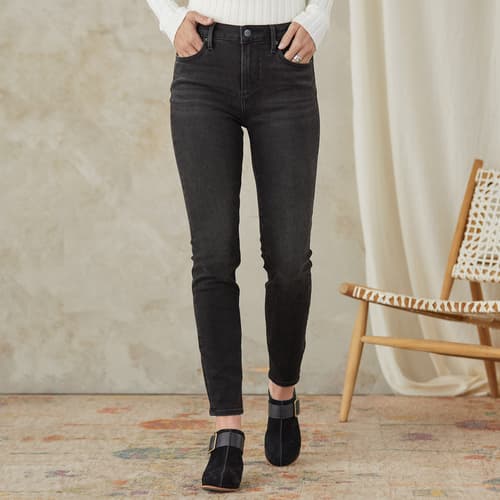 JACKIE HIGH RISE ANKLE JEANS view 1 DARK NIGHT