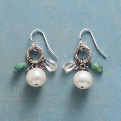 Festive Pearl Earrings View 1