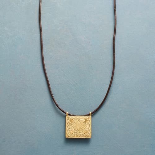 NEW LOTUS TILE NECKLACE view 1