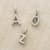 STERLING SILVER ALPHABET CHARMS view 1