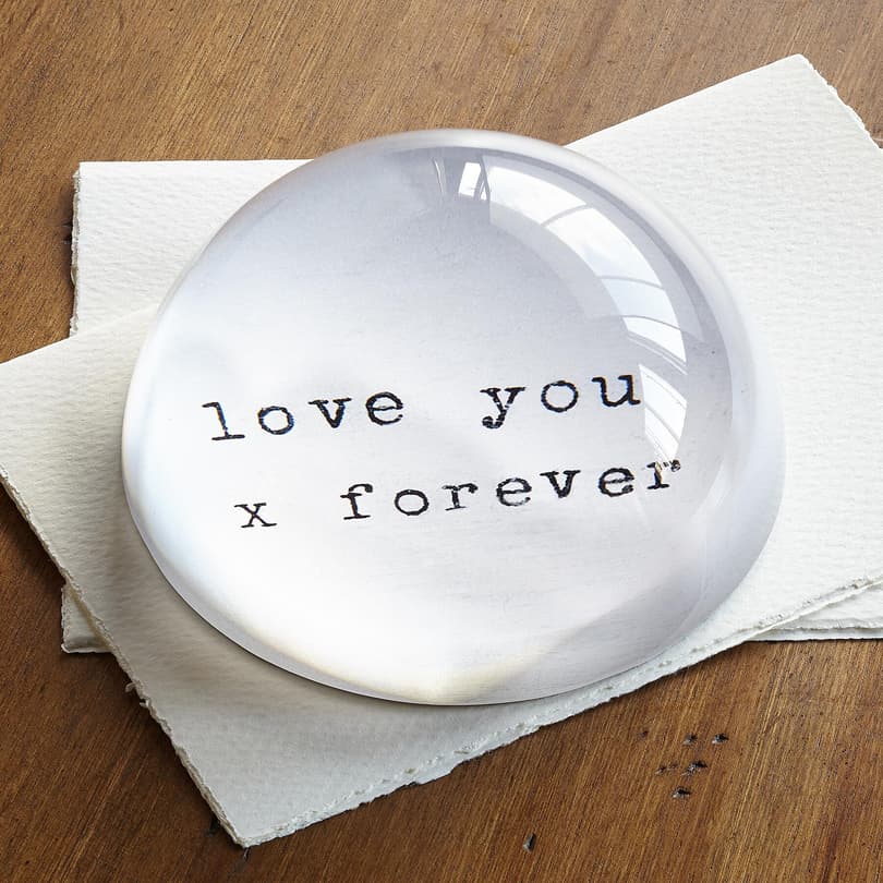 LOVE YOU FOREVER PAPERWEIGHT view 1