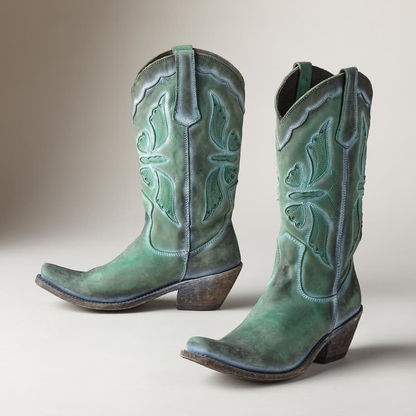 CREDENCE BOOTS view 1 TURQUOISE