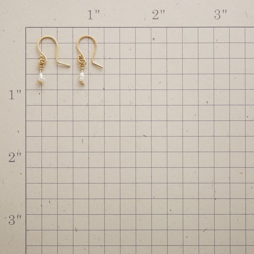 PEARL PINPOINT EARRINGS view 1