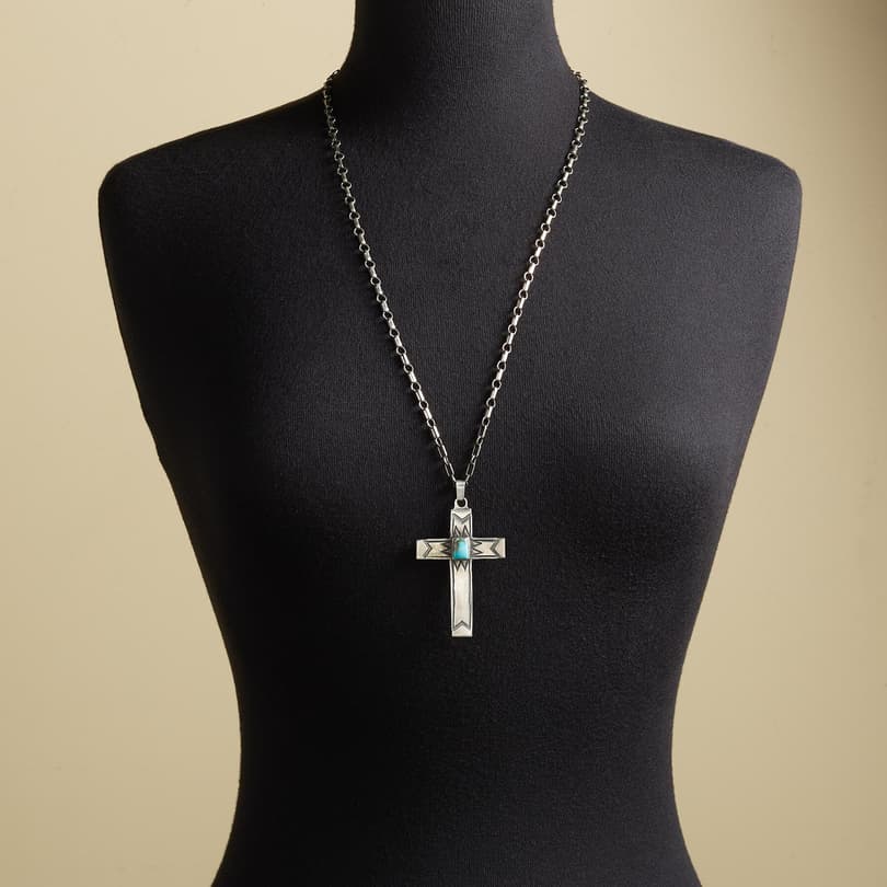 SOUTHWESTERN CROSS NECKLACE view 3