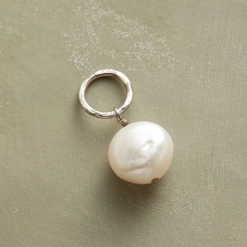 CULTURED PEARL SOLO GEMSTONE CHARM view 1