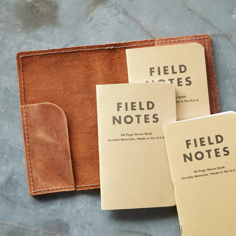 SMALL LEATHER FIELD NOTEBOOK view 1