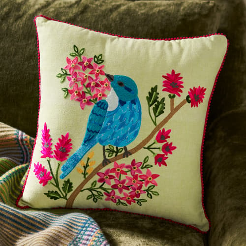 Bluebird Refrain Pillow View 1