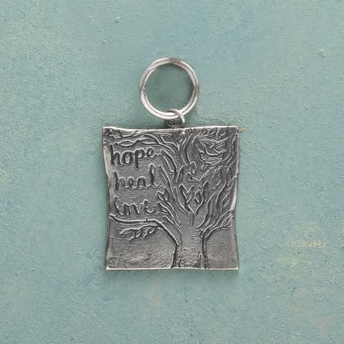 Hope Is Alive Charm, Sterling View 1