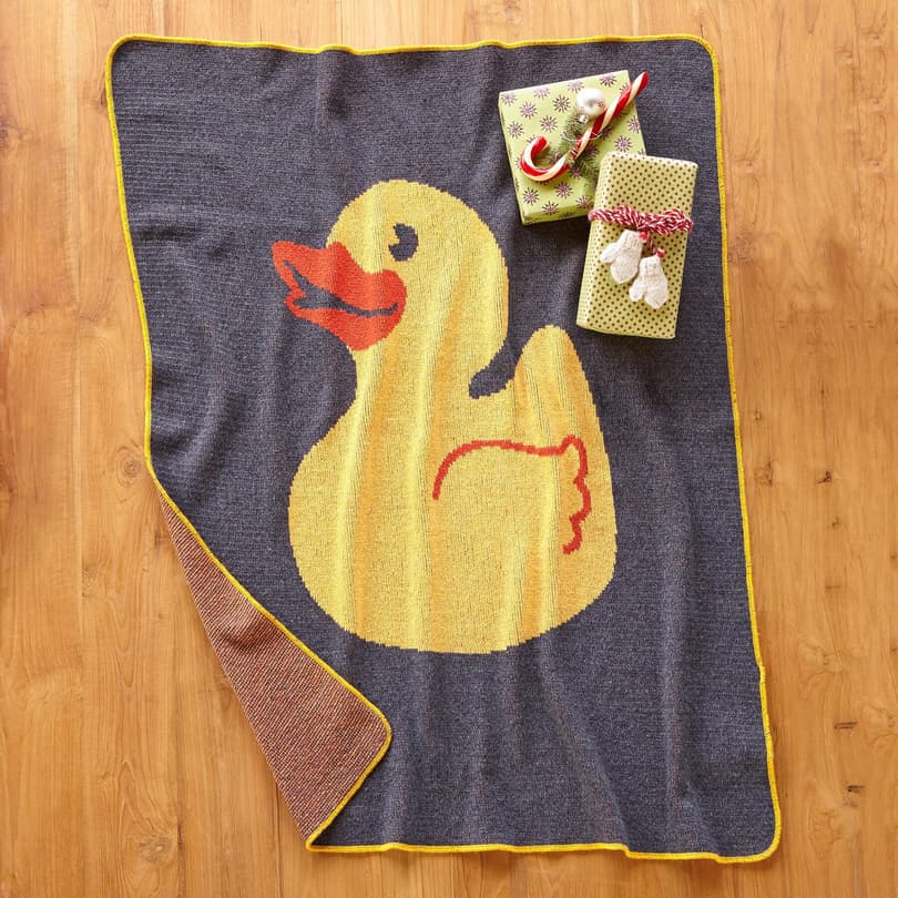 RUBBER DUCKY THROW BLANKET view 1
