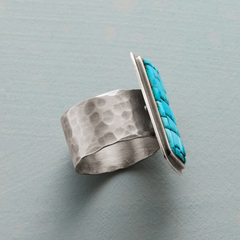 TURQUOISE COBBLESTONE RING view 1