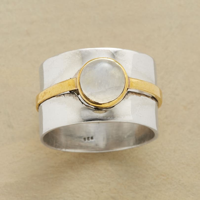 DOUBLE BANDED MOONSTONE RING view 1