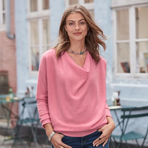 SIMPLE TRUTHS CASHMERE SWEATER - PETITES view 1 HT