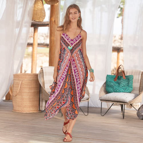 Brenna Seaside Dress - Petites View 5Patchwork