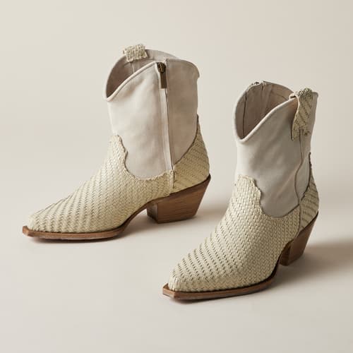 Woven Sojourner Boots View 3Cream