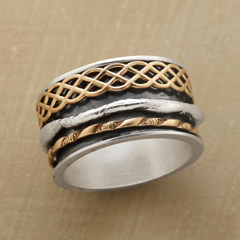 WOVEN WAVES SPINNER RING view 1