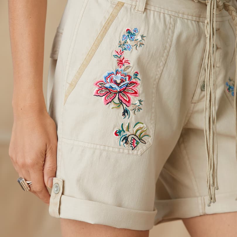 Odyssey Floral Shorts - Petites View 5