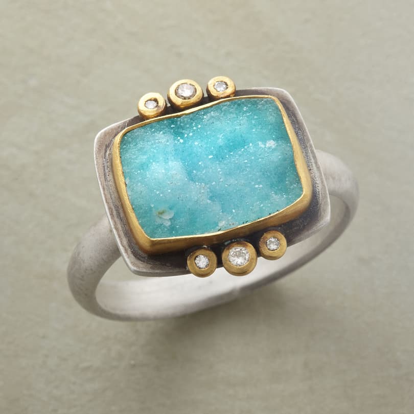 UNIQUELY CHRYSOCOLLA RING view 1