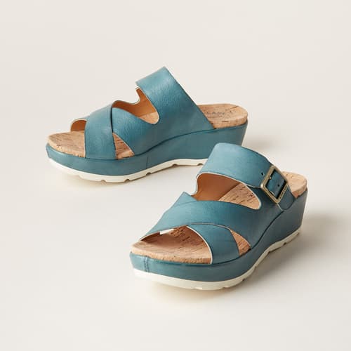 CALLIE CRISS CROSS SANDALS view 1 TURQUOISE