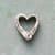 Sterling Silver Heart Charm Keeper View 2