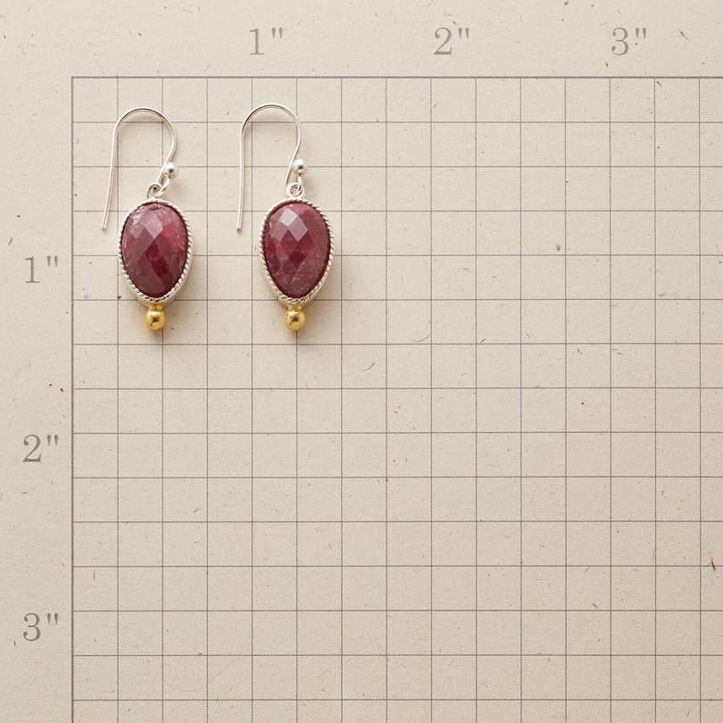 SAWTOOTH RUBY EARRINGS view 1