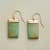 TURQUOISE TABLET EARRINGS view 1