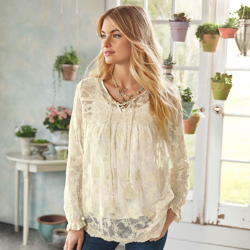 ARIENNE BLOUSE view 1 IVORY