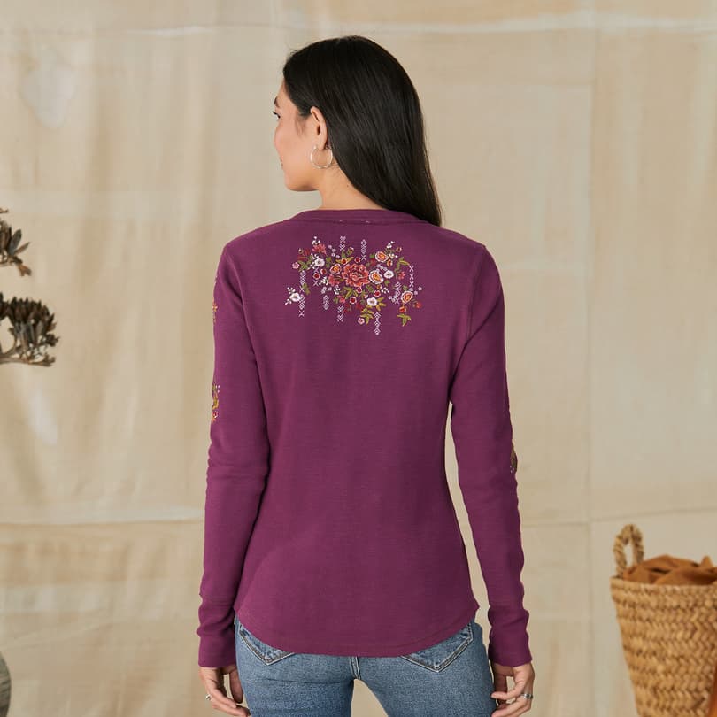 Fayette Floral Henley View 3