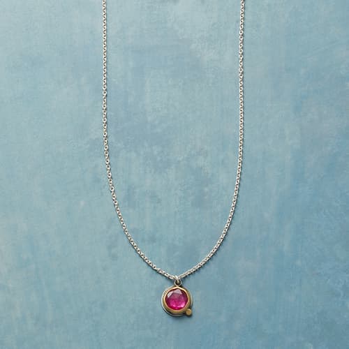 DOTTED BIRTHSTONE NECKLACE view 1