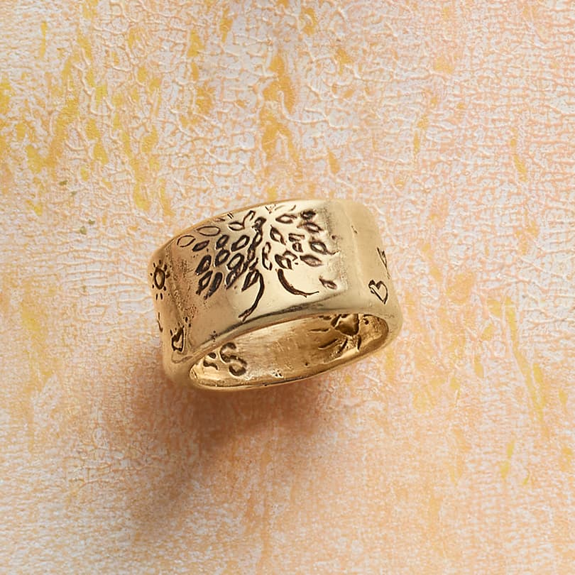 Yellow Gold Strength Ring View 3